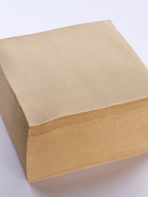 50 Serviettes 38x38cm coul.KRAFT.2PLIS