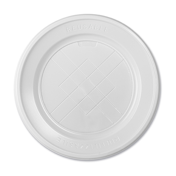 Assiettes plast.Plates Réuz Rigide Dia.22cm